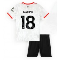 Liverpool Cody Gakpo #18 Tredjedraktsett Barn 2024-25 Kortermet (+ Korte bukser)